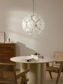Lampada a sospensione in vetro Mireille