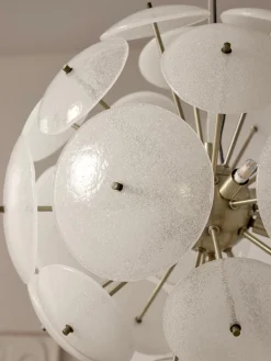 Lampada a sospensione in vetro Mireille