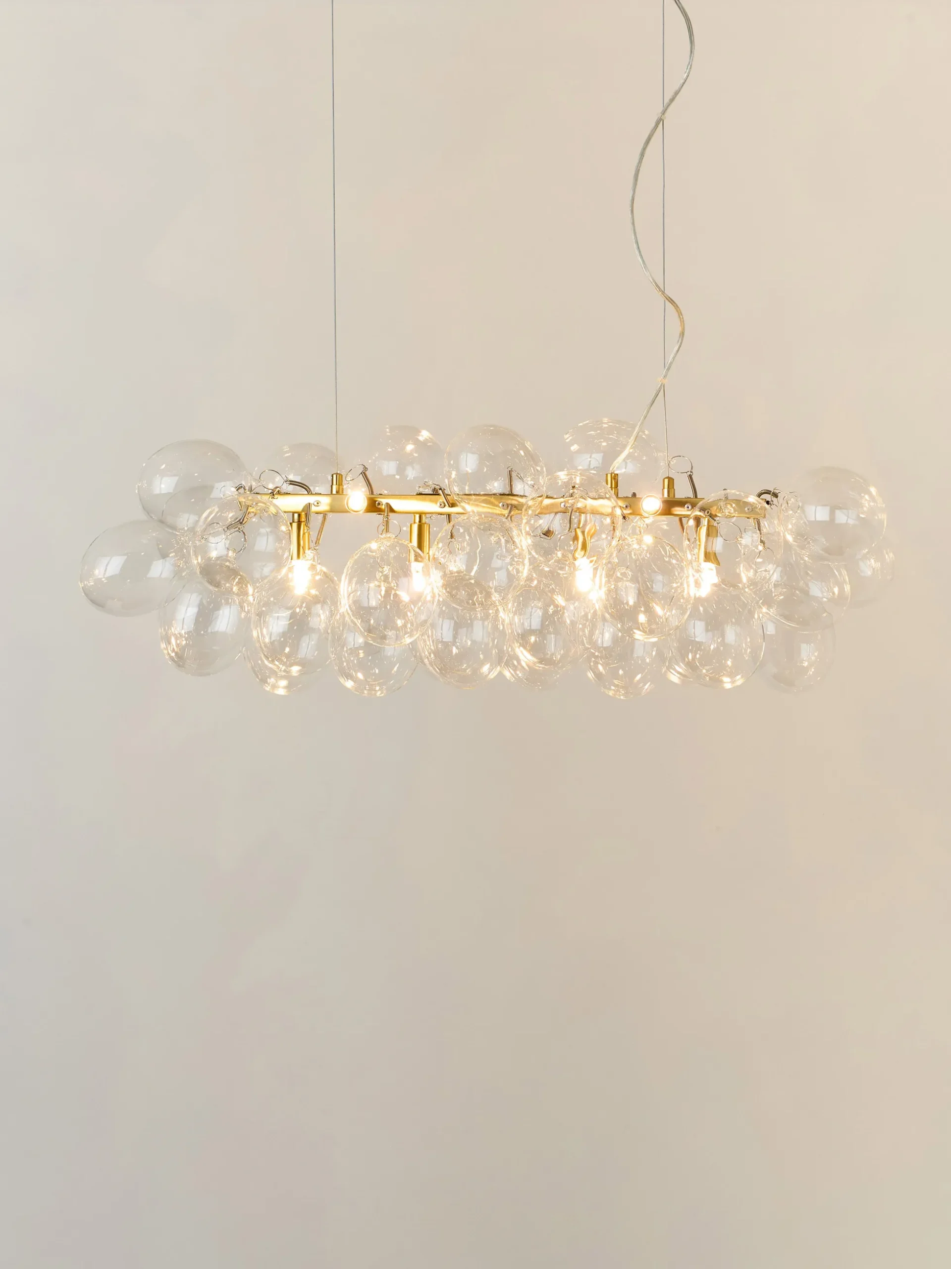 Lampada a sospensione in vetro soffiato Gross