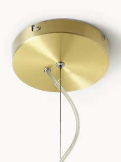 Lampada a sospensione in vetro scanalato Emmi
