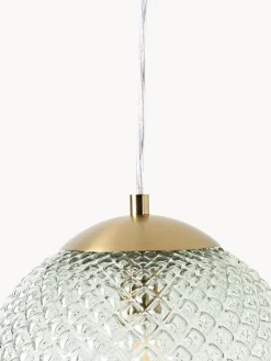 Lampada a sospensione piccola in vetro Lorna