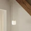 Lampada a sospensione piccola in vetro soffiato opale EK61