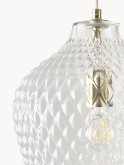 Lampada a sospensione piccola in vetro Lee