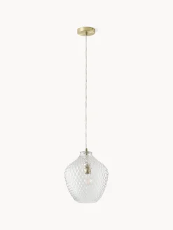 Lampada a sospensione piccola in vetro Lee