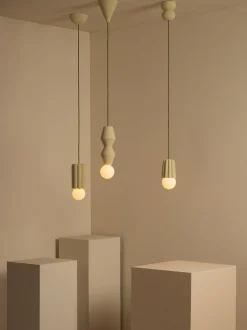 Lampada a sospensione piccola fatta a mano con luce regolabile STUCCO No. 1