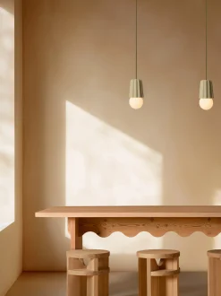 Lampada a sospensione piccola fatta a mano con luce regolabile STUCCO No. 1