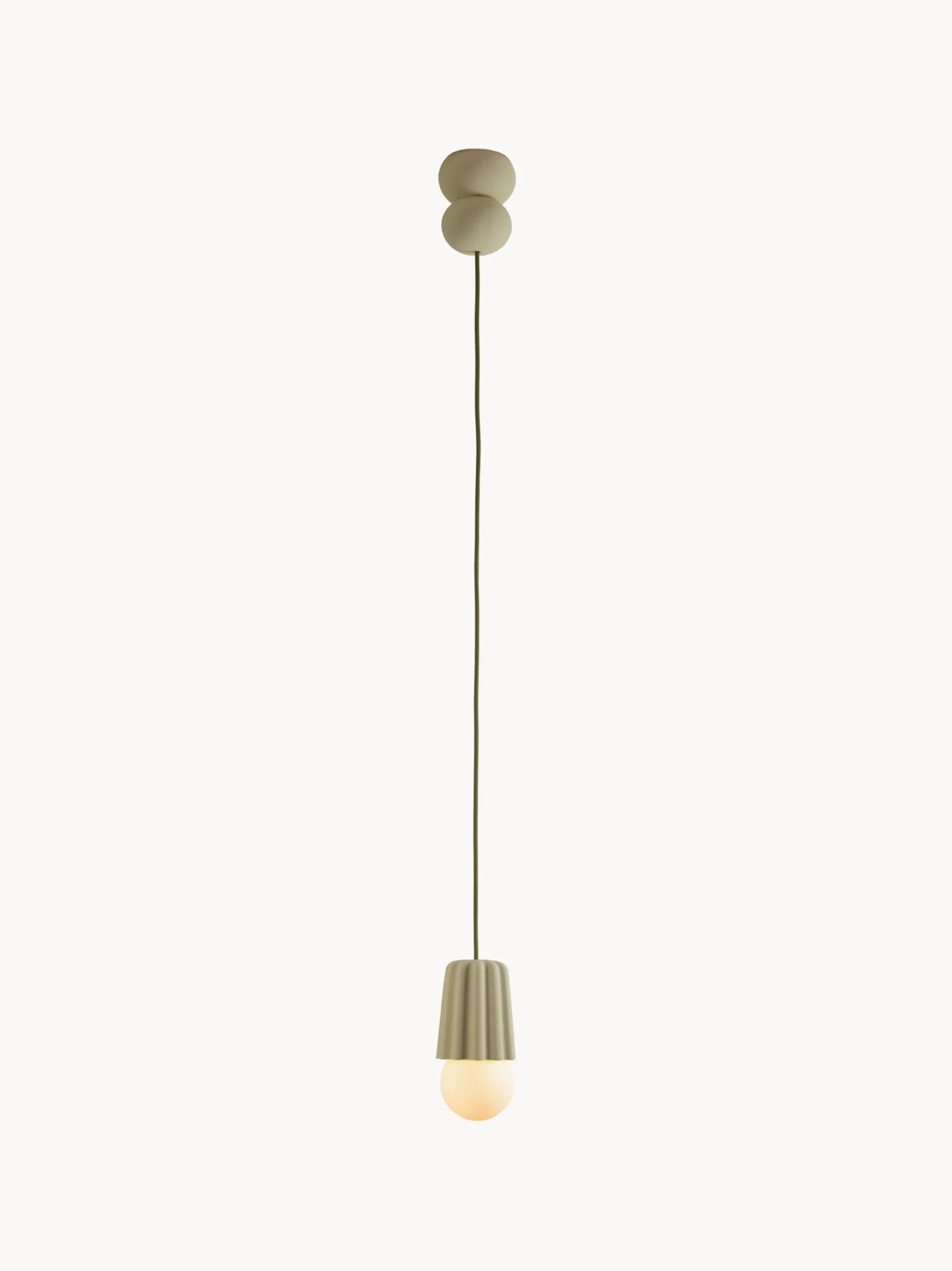 Lampada a sospensione piccola fatta a mano con luce regolabile STUCCO No. 1