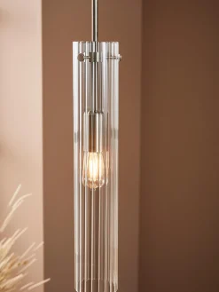 Lampada a sospensione piccola in vetro Tubo