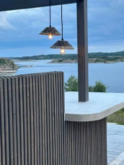 Lampada a sospensione piccola da esterno Lisen