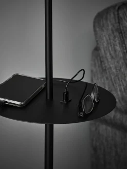 Lampada da lettura con mensola e connessione USB Linear