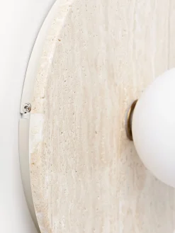 Lampada da parete e soffitto in travertino Cehlani