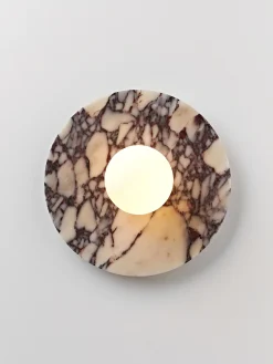 Lampada da parete e soffitto in marmo Calacatta viola Cehlani
