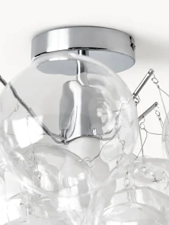 Lampada da soffitto a sfera in vetro Bubbles Chrome