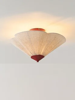 Lampada da soffitto con paralume rovesciato Leora