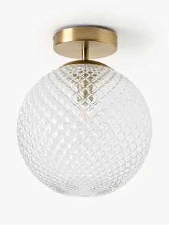 Lampada da soffitto piccola in vetro Lorna
