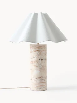 Lampada da tavolo a LED con luce regolabile e base in marmo Arya