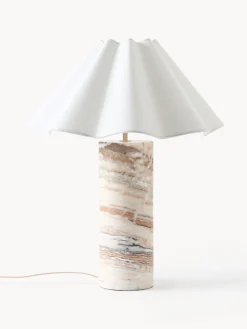Lampada da tavolo a LED con luce regolabile e base in marmo Arya
