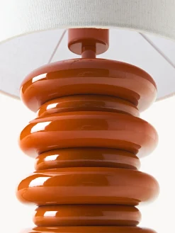 Lampada da tavolo con base in legno Nicolas