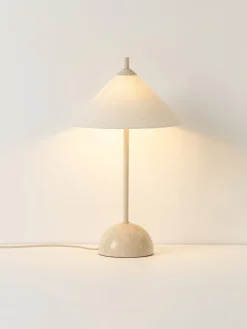Lampada da tavolo con base in marmo Vica