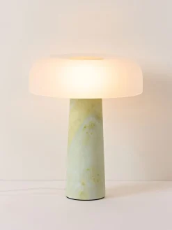 Lampada da tavolo con base in marmo Carla