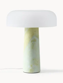 Lampada da tavolo con base in marmo Carla