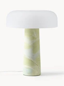 Lampada da tavolo con base in marmo Carla