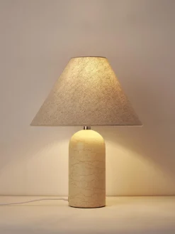 Lampada da tavolo con base in marmo Gia