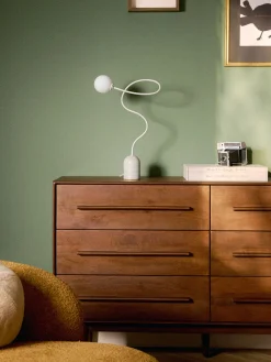 Lampada da tavolo con base in marmo Alina