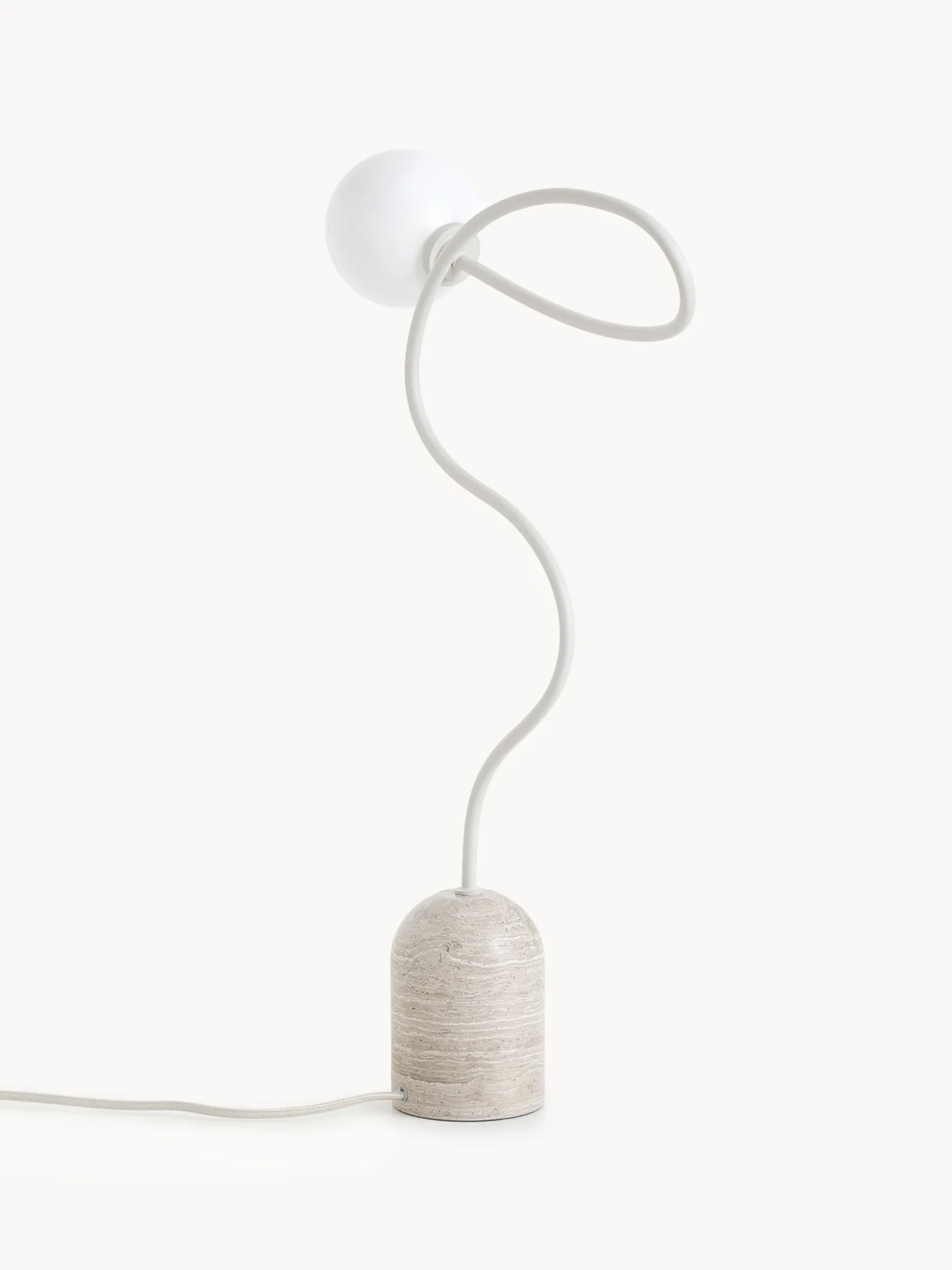 Lampada da tavolo con base in marmo Alina