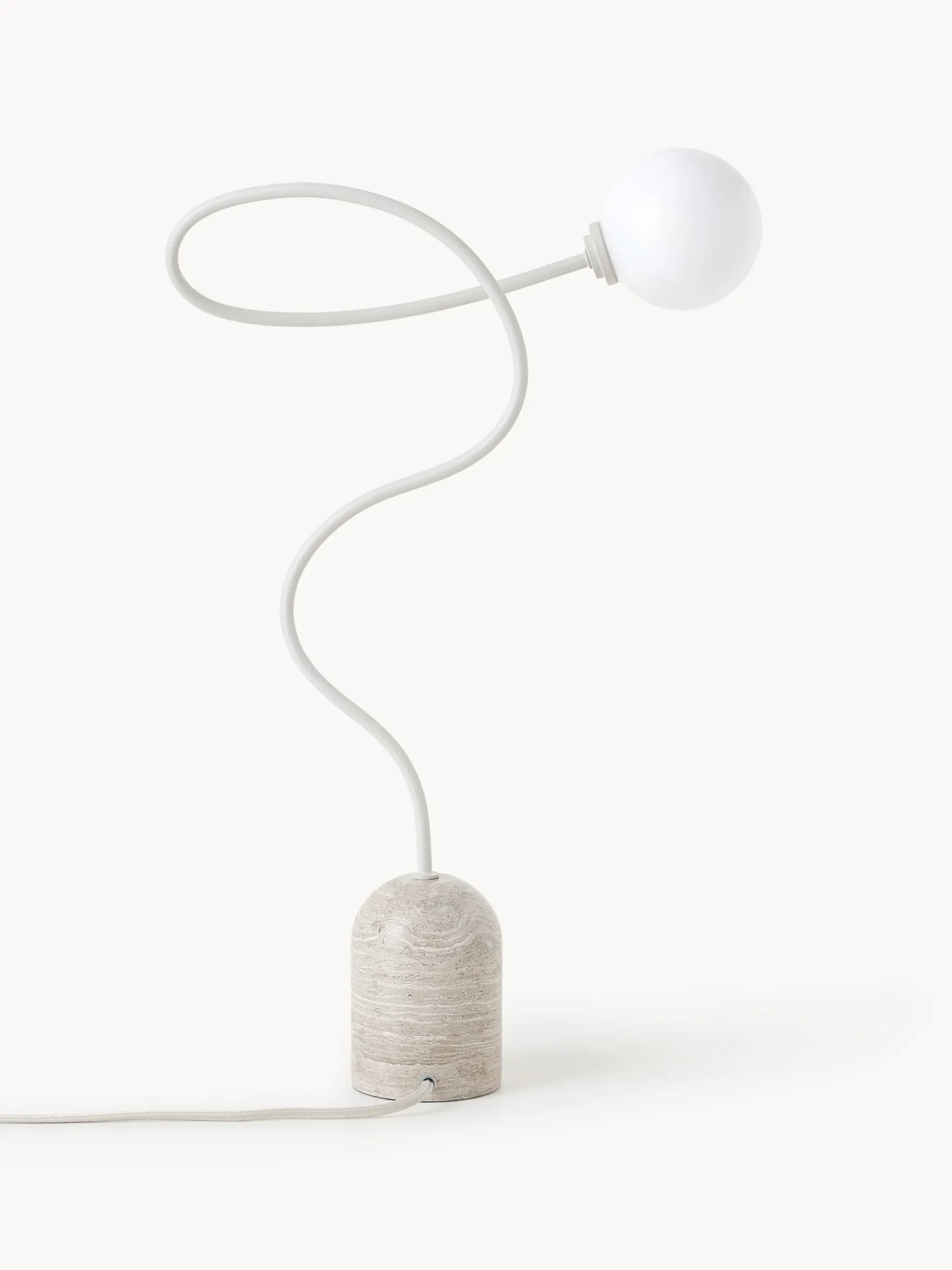 Lampada da tavolo con base in marmo Alina