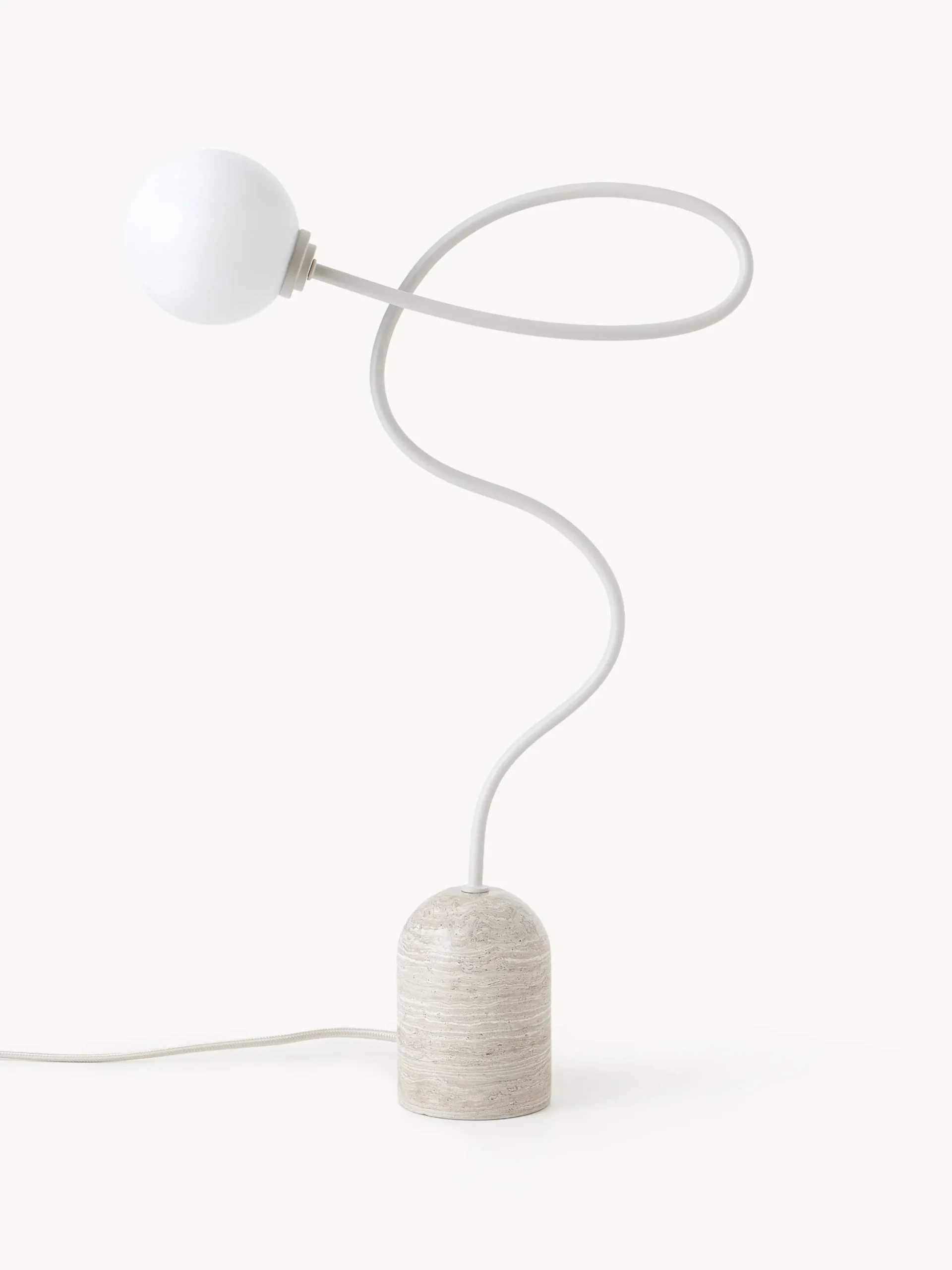 Lampada da tavolo con base in marmo Alina