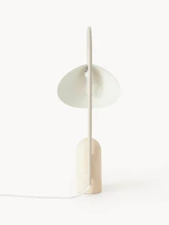 Lampada da tavolo grande con base in marmo Arum, orientabile