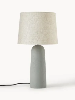 Lampada da tavolo grande con base in cemento Kaya