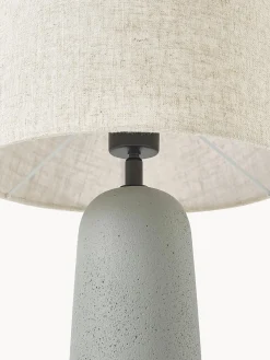 Lampada da tavolo grande con base in cemento Kaya
