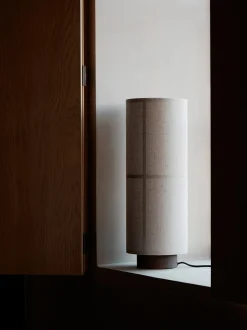 Lampada da tavolo in lino artigianale Hashira