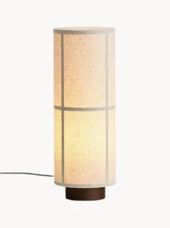 Lampada da tavolo in lino artigianale Hashira