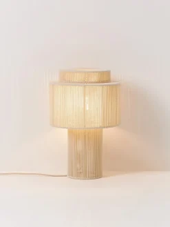 Lampada da tavolo in lino Lace