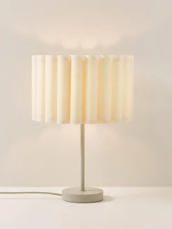 Lampada da tavolo in lino Lucina