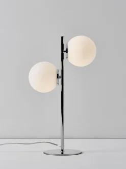 Lampada da tavolo in vetro opale Atlanta