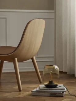 Lampada da tavolo in vetro soffiato a LED con luce regolabile Acorn