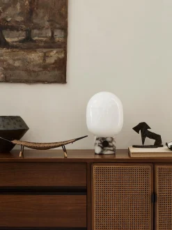 Lampada da tavolo piccola con luce regolabile JWDA, alt. 32 cm