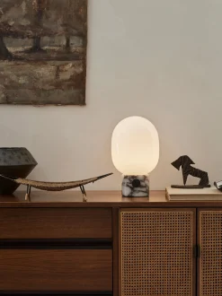 Lampada da tavolo piccola con luce regolabile JWDA, alt. 32 cm