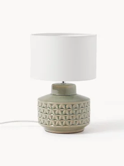 Lampada da tavolo piccola con base in ceramica Monica