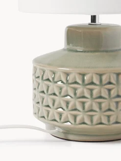 Lampada da tavolo piccola con base in ceramica Monica