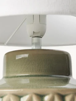 Lampada da tavolo piccola con base in ceramica Monica