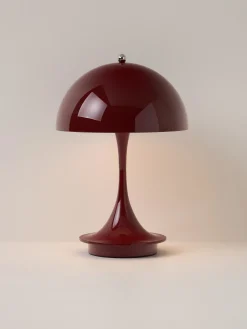 Lampada da tavolo piccola portatile a LED Panthella 160, design Verner Panton