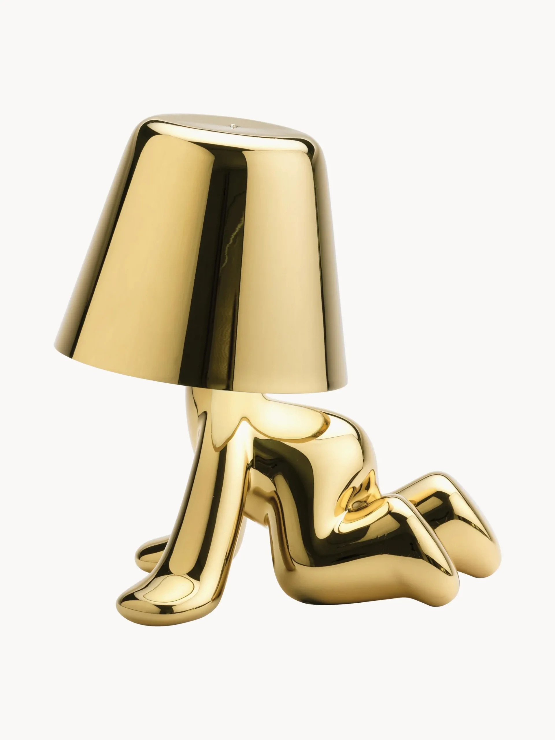 Lampada da tavolo piccola portatile a LED con luce regolabile Golden Brothers Ron