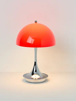 Lampada da tavolo piccola portatile a LED Panthella 160, design Verner Panton
