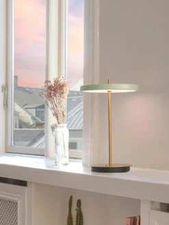 Lampada da tavolo piccola portatile a LED con luce regolabile Asteria Move