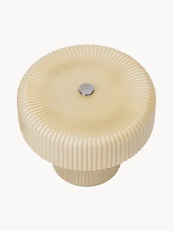 Lampada da tavolo portatile a LED in vetro soffiato Ripple, dimmerabile